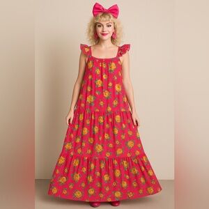 Betsey Johnson Floral Maxi Dress – Size L
